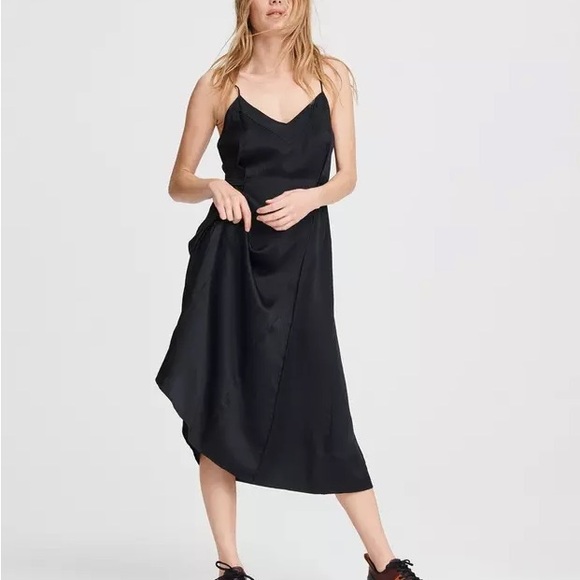 Rag & bone Hugo black tank silk dress - Picture 1 of 5